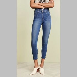 L'AGENCE Size 25 Womens Peyton High Rise Skinny Jeans Premier blue
